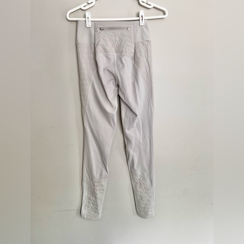 Athleta Peak Hybrid Fleece Tight In Birch Grey Size XXS - Picture 7 of 8
